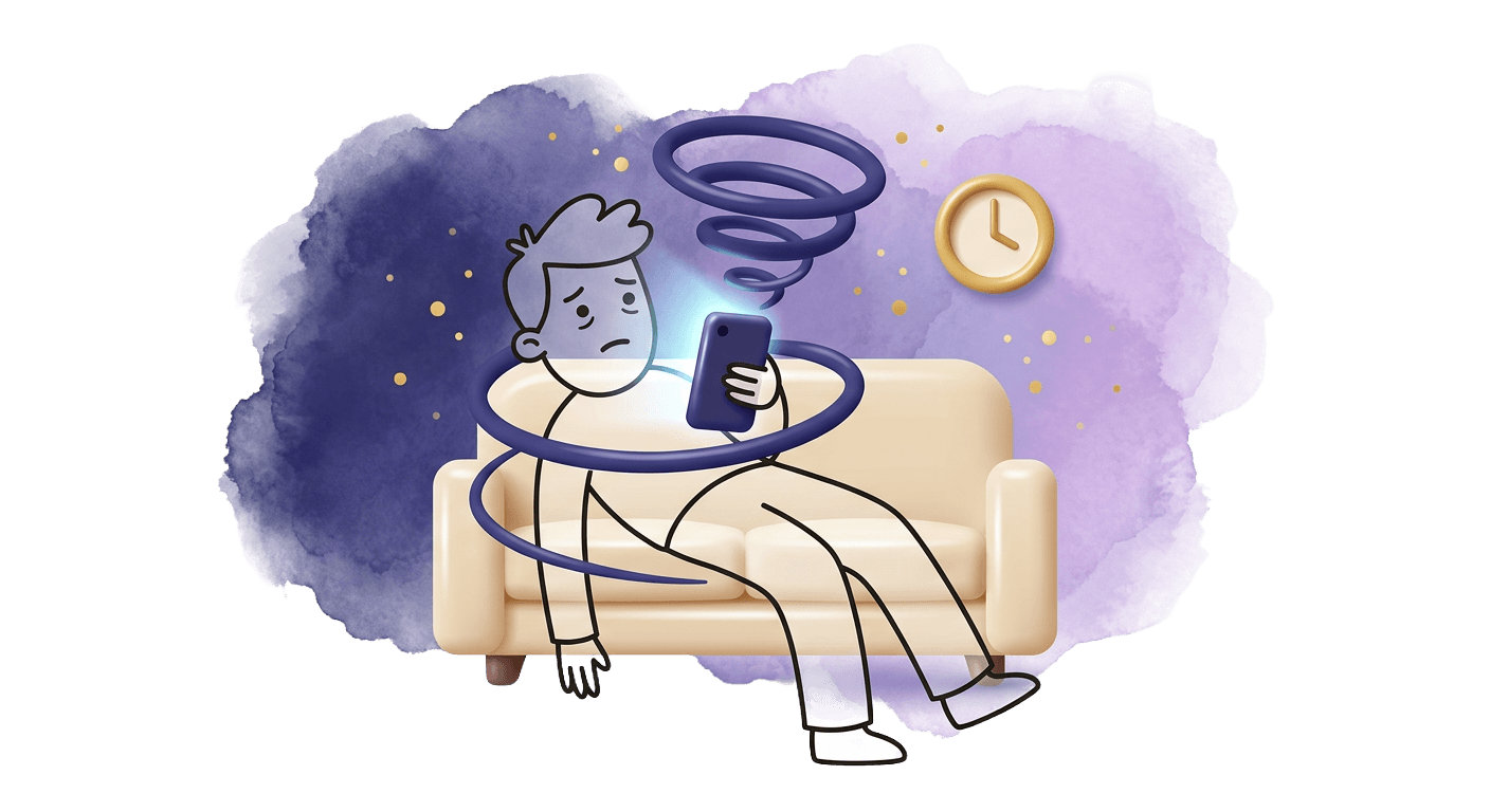 Person caught in the scroll loop